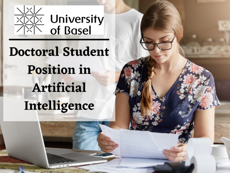 Doctoral Student Position in Artificial Intelligence at the University of Basel