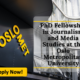 PhD Fellowship in Journalism and Media Studies at the Oslo Metropolitan University