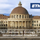 ETH Zurich PhD Position in Ecology for International Students