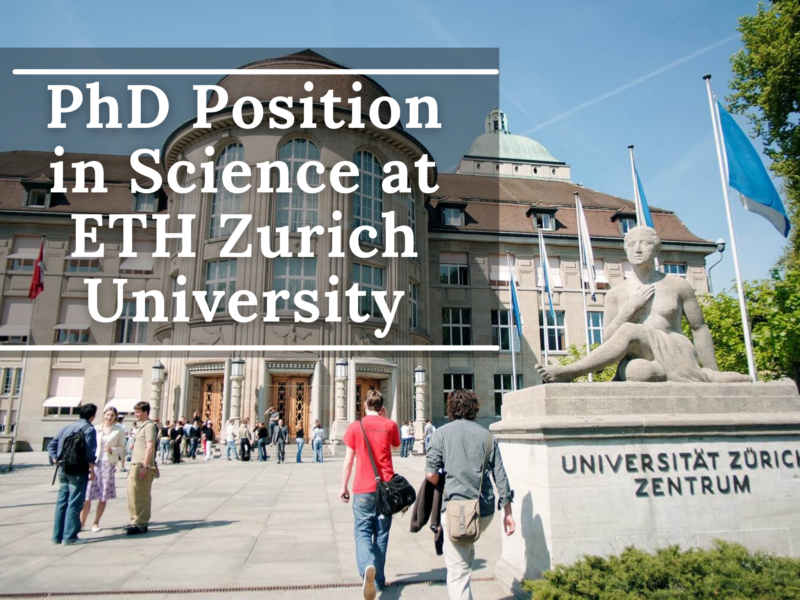 PhD Position in Science at ETH Zurich University