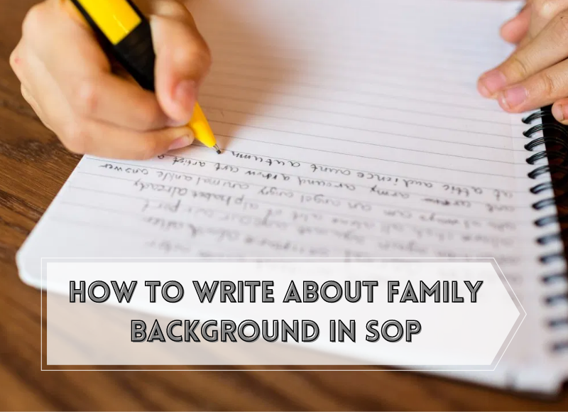 family and education background in personal statement